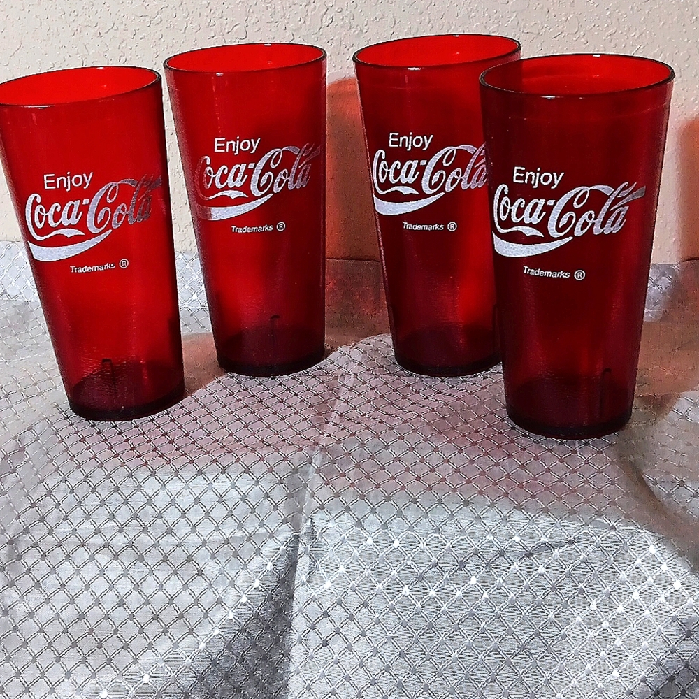 Red  Coca Cola Tumblers